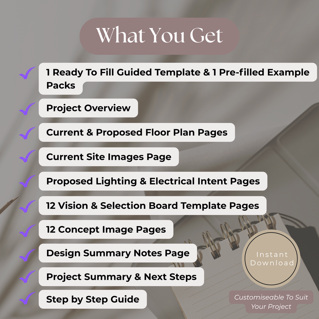 Full Design Development Pack | Whole Home