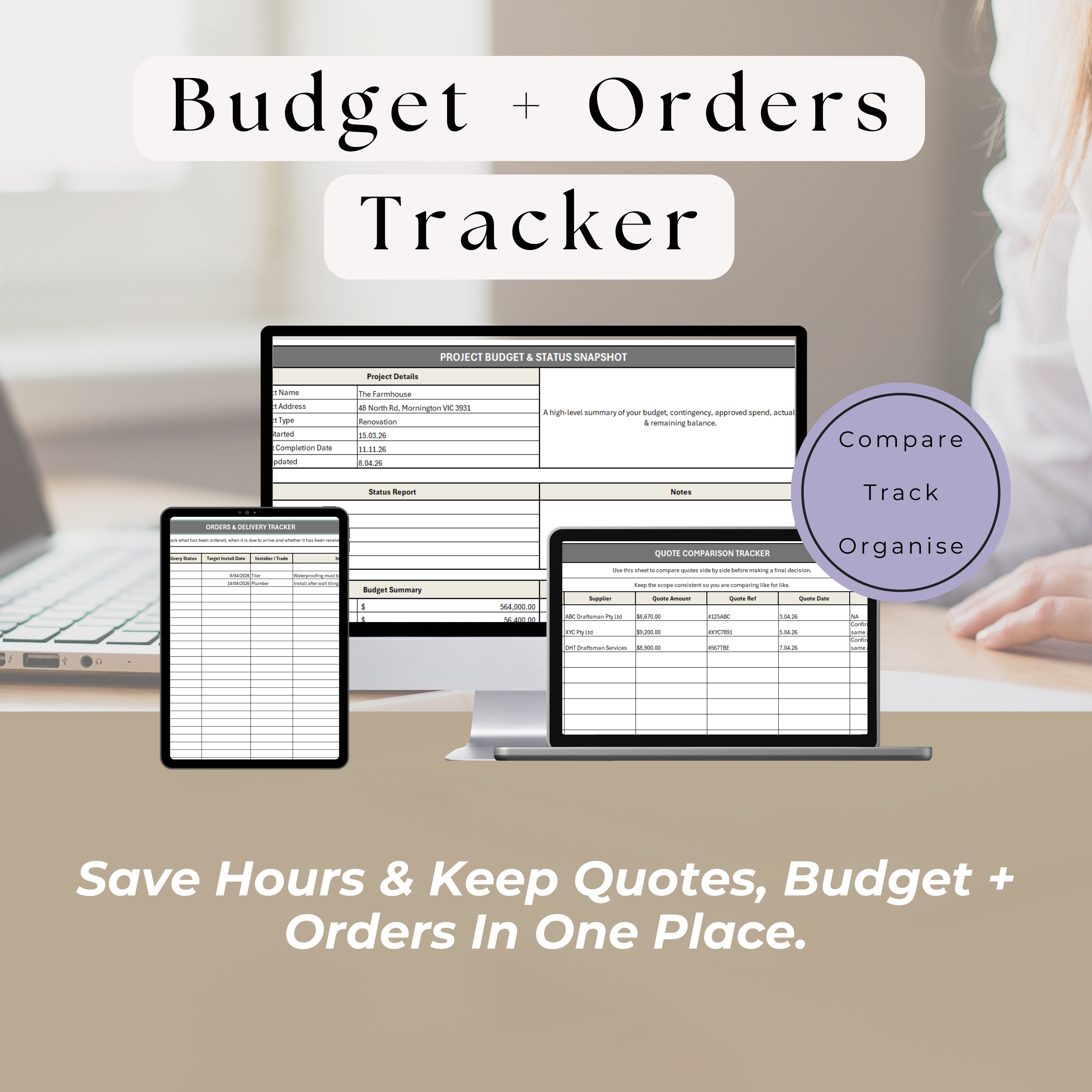 Budget & Orders Tracker