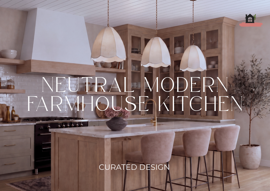 Ready To Shop Design | Neutral Modern Farmhouse Kitchen