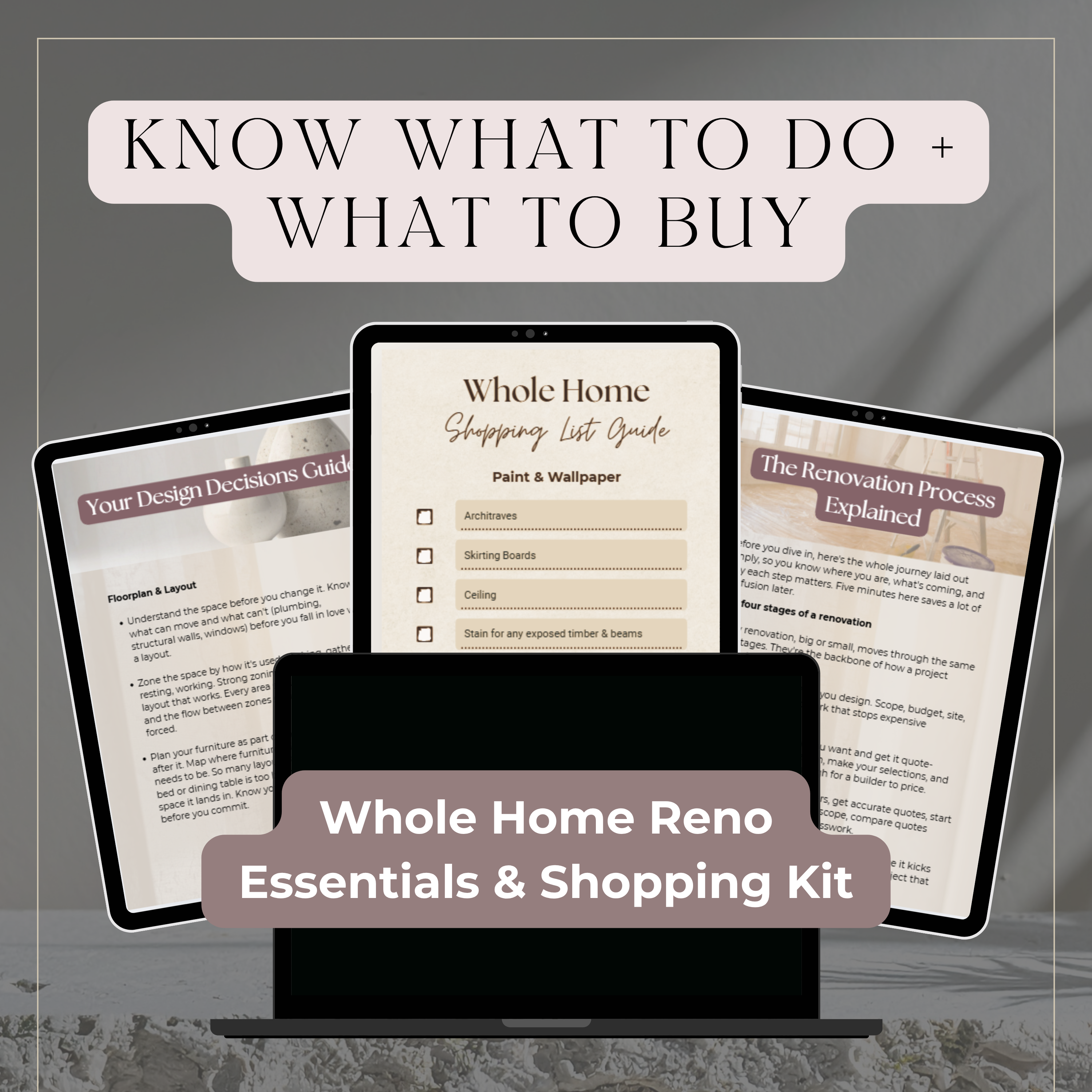 Reno Essentials & Shopping Kit | Whole Home