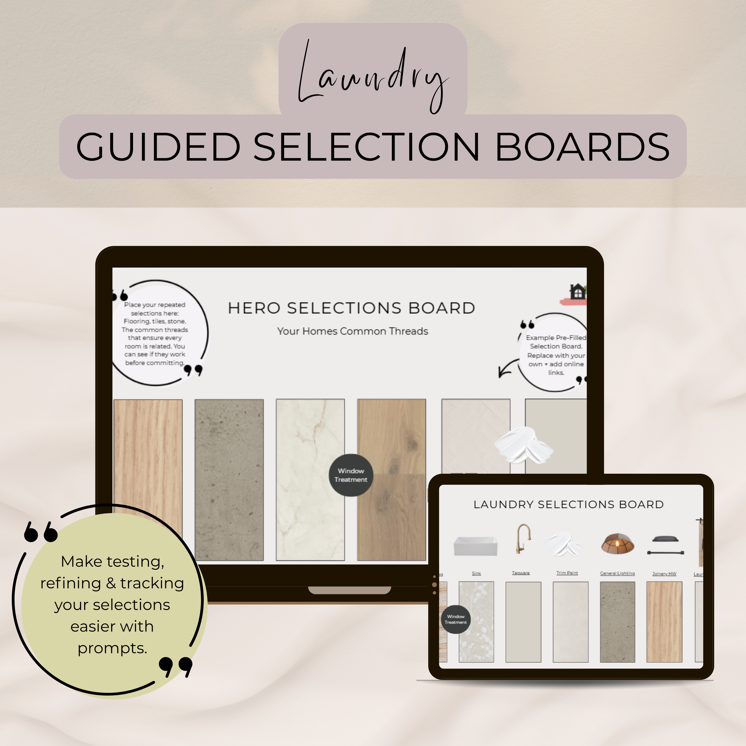 Guided Selection Boards | Laundry