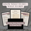 Reno Essentials & Shopping Kit | Kitchen