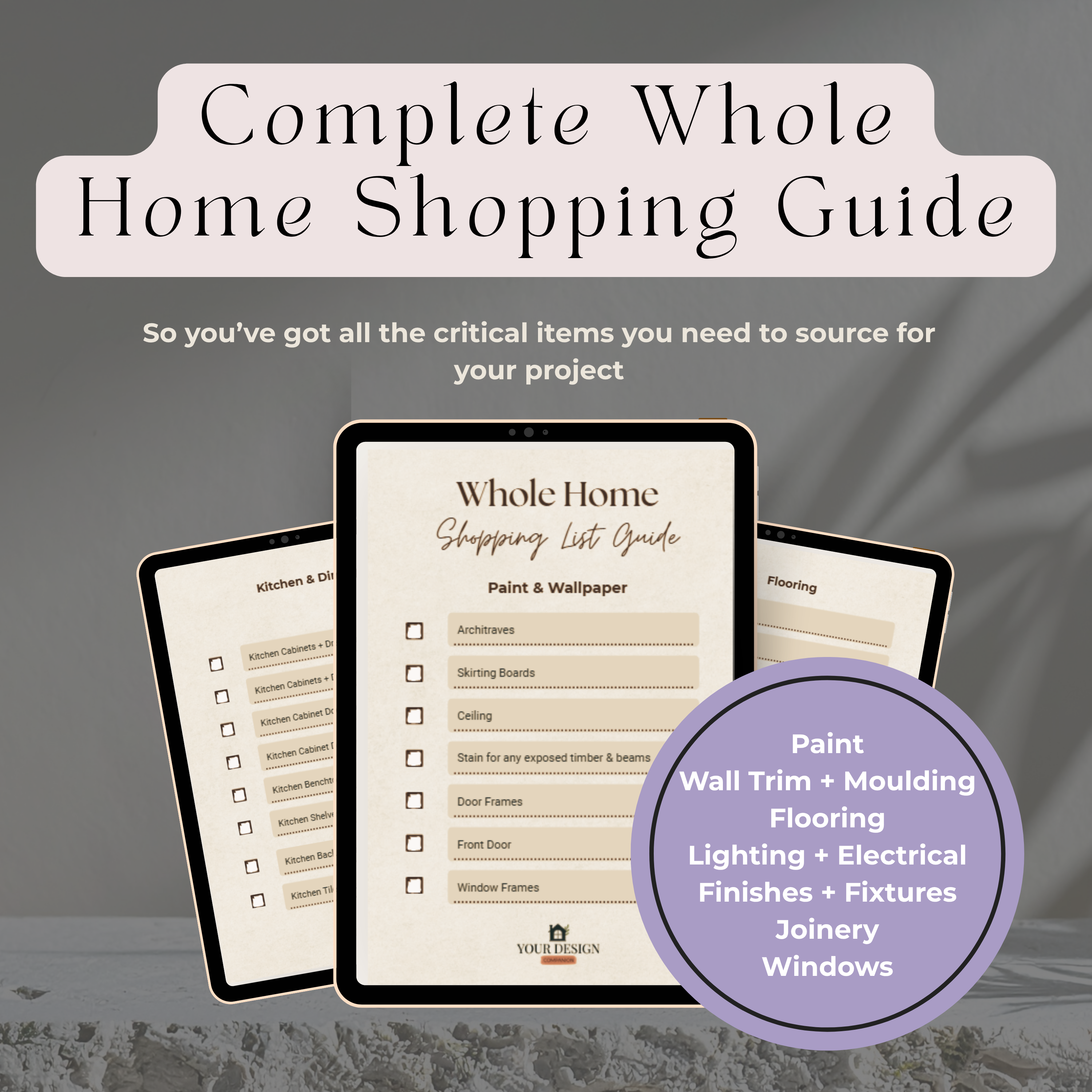 Reno Essentials & Shopping Kit | Whole Home