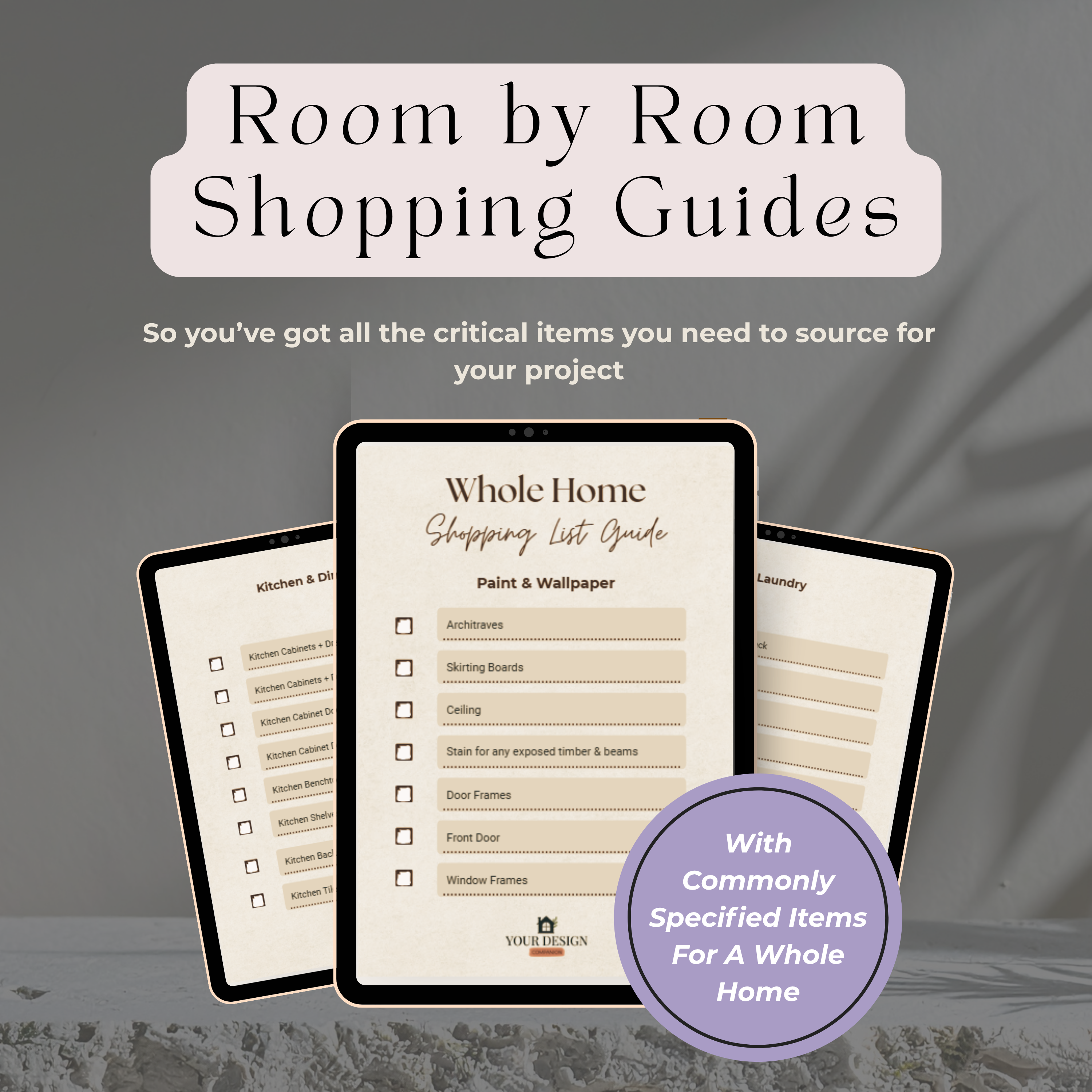 Design Development to Quote & Trade-Ready Pack | Whole Home