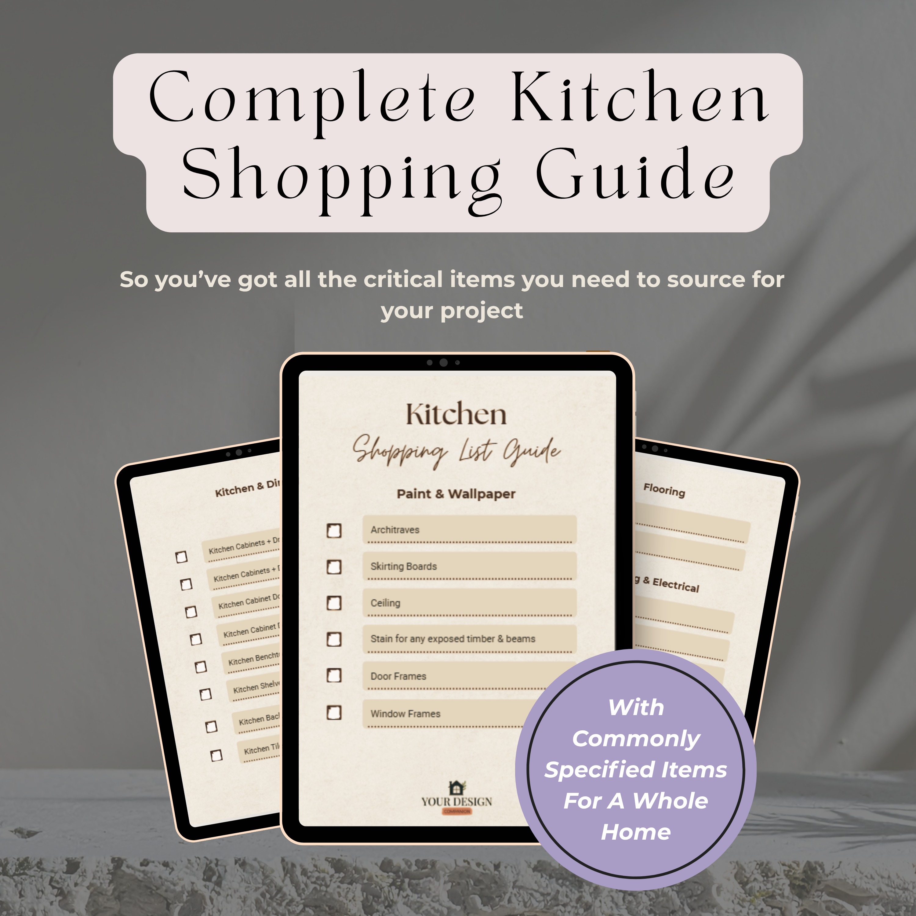 Design Development to Quote & Trade-Ready Pack | Kitchen