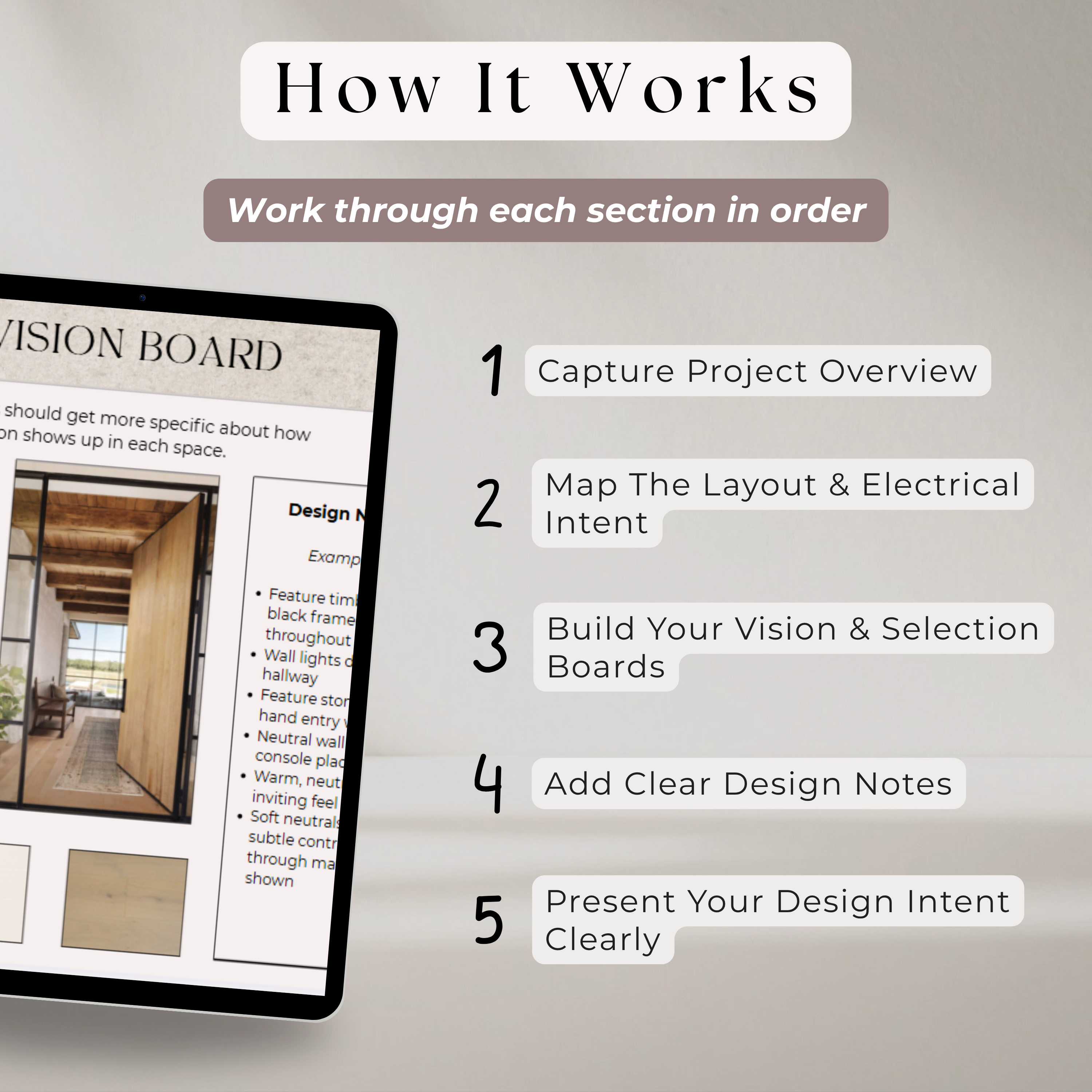 Guided Design Concept & Selections Brief - Whole Home