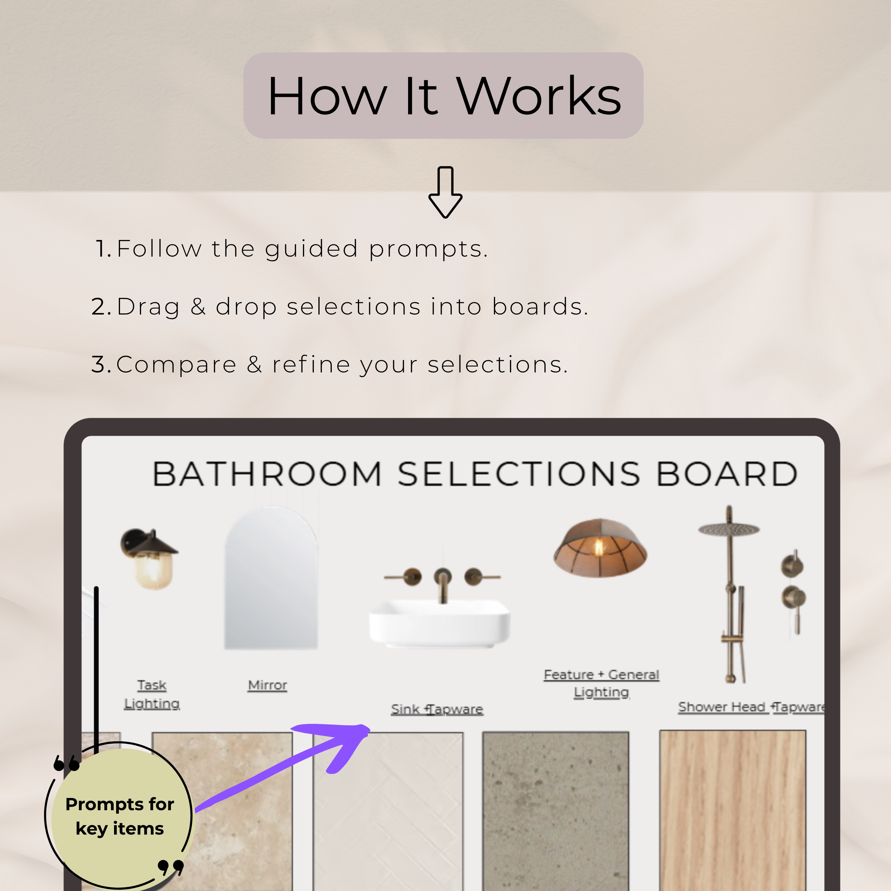 Guided Selection Boards | Bathroom