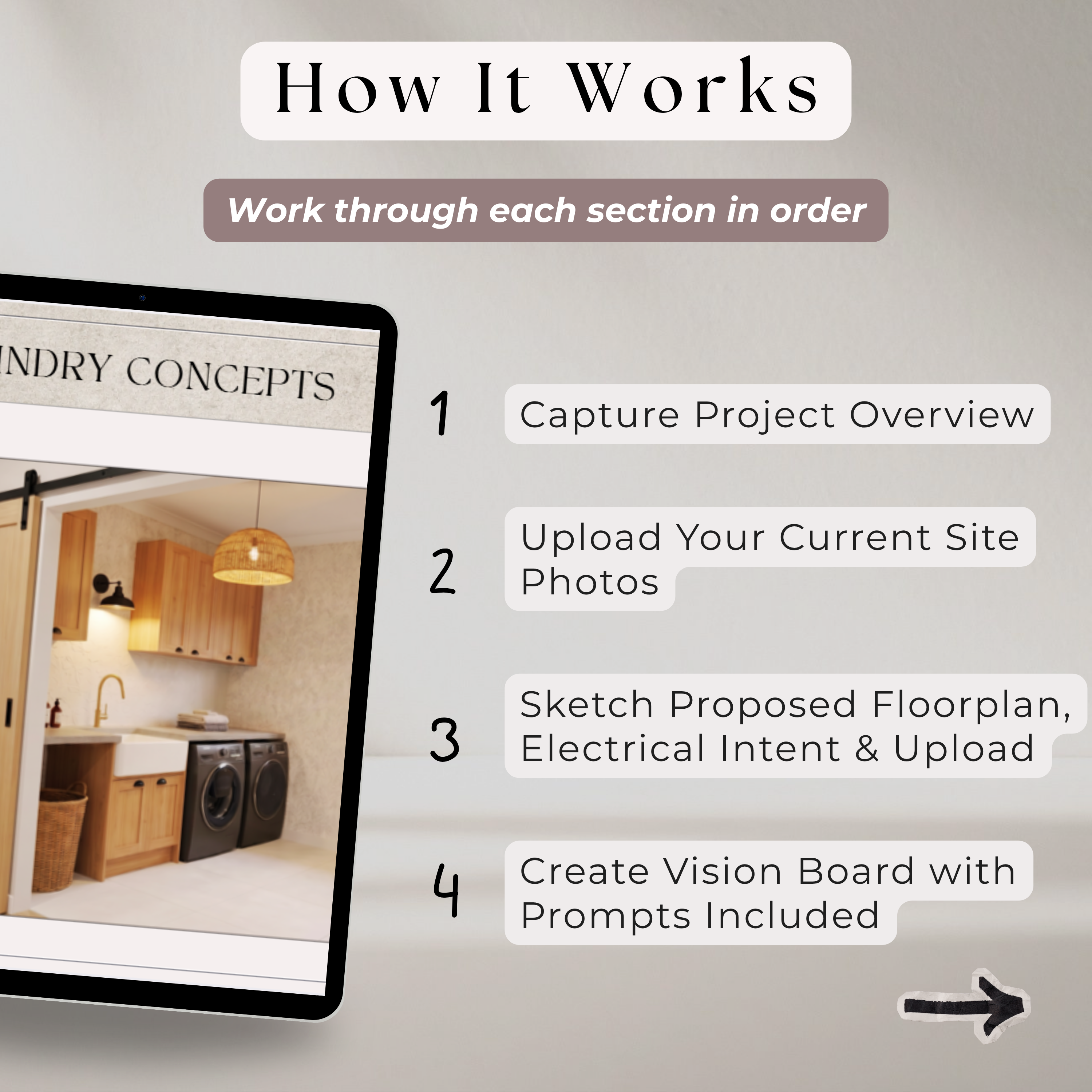 Guided Design Concept & Selections Brief | Laundry