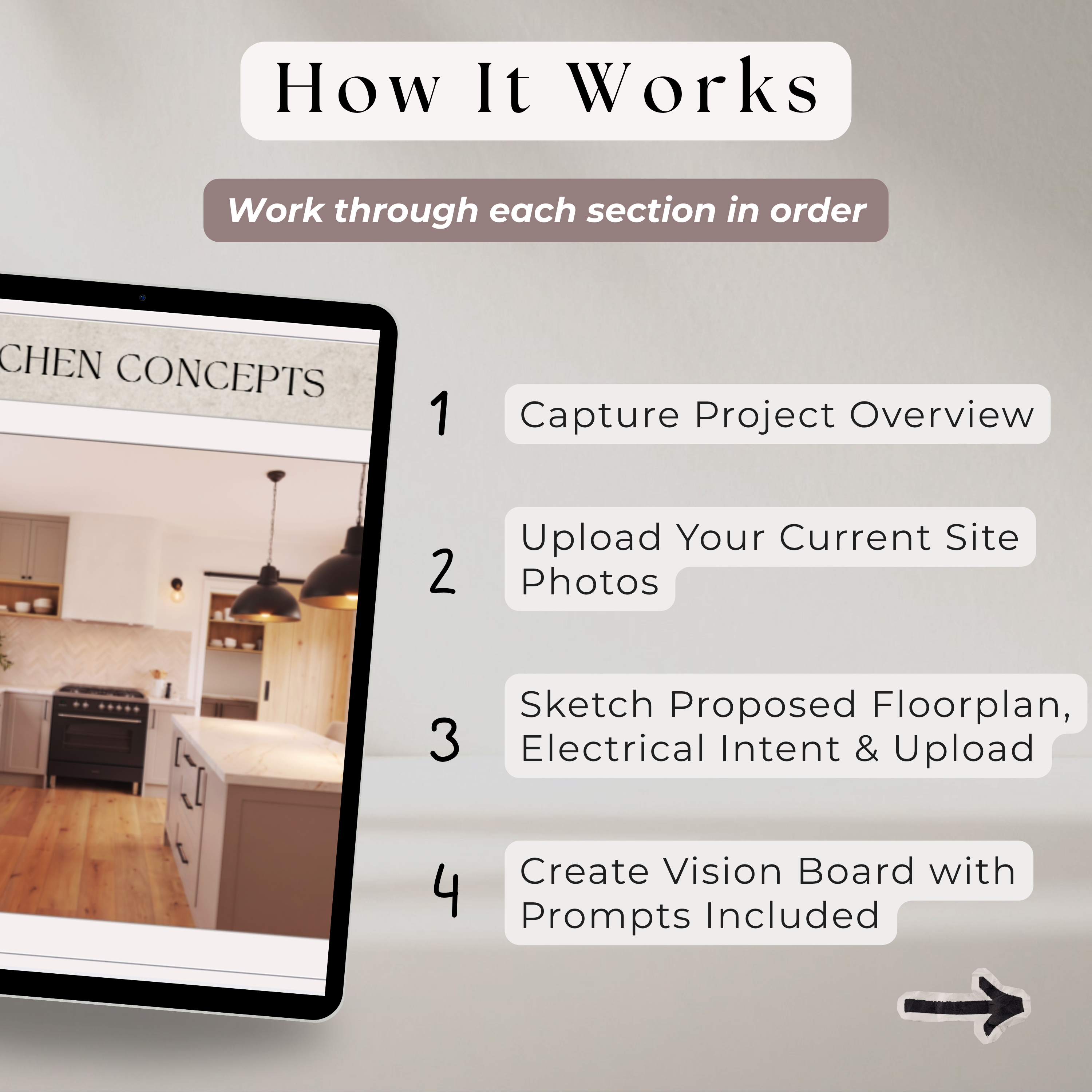 Guided Design Concept & Selections Brief | Kitchen