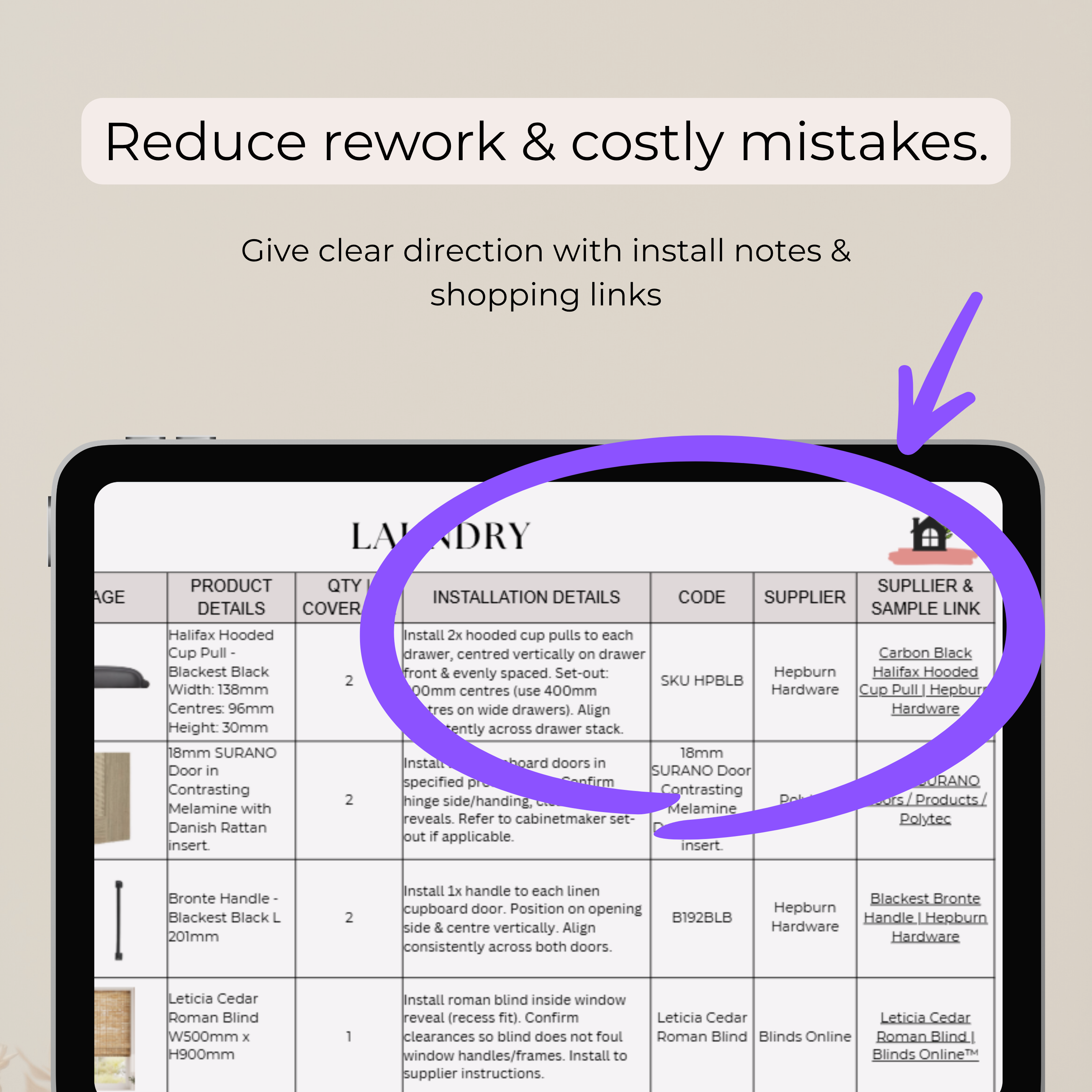 Trade-Ready Selections Schedule | Laundry