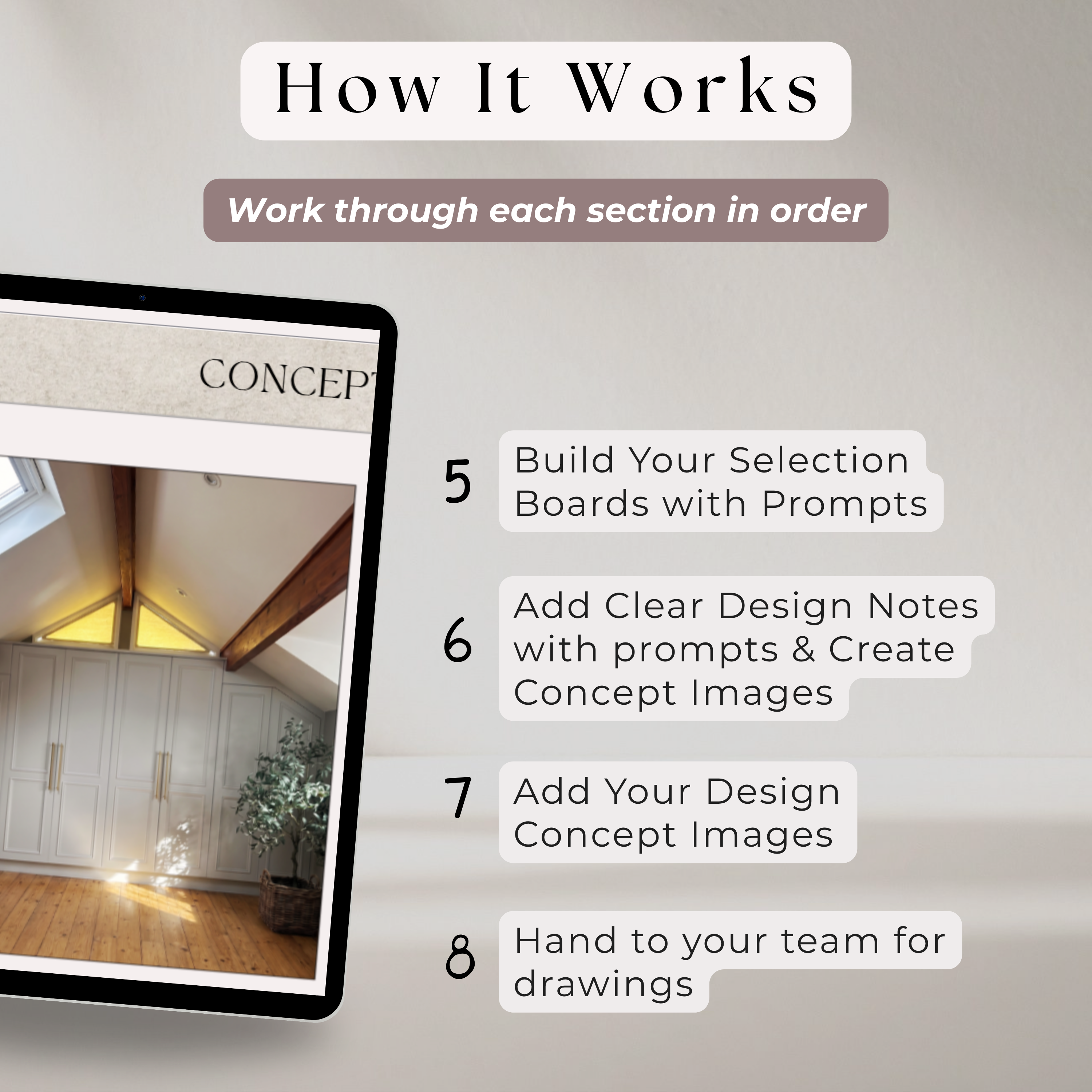 Guided Design Concept & Selections Brief | Single Space