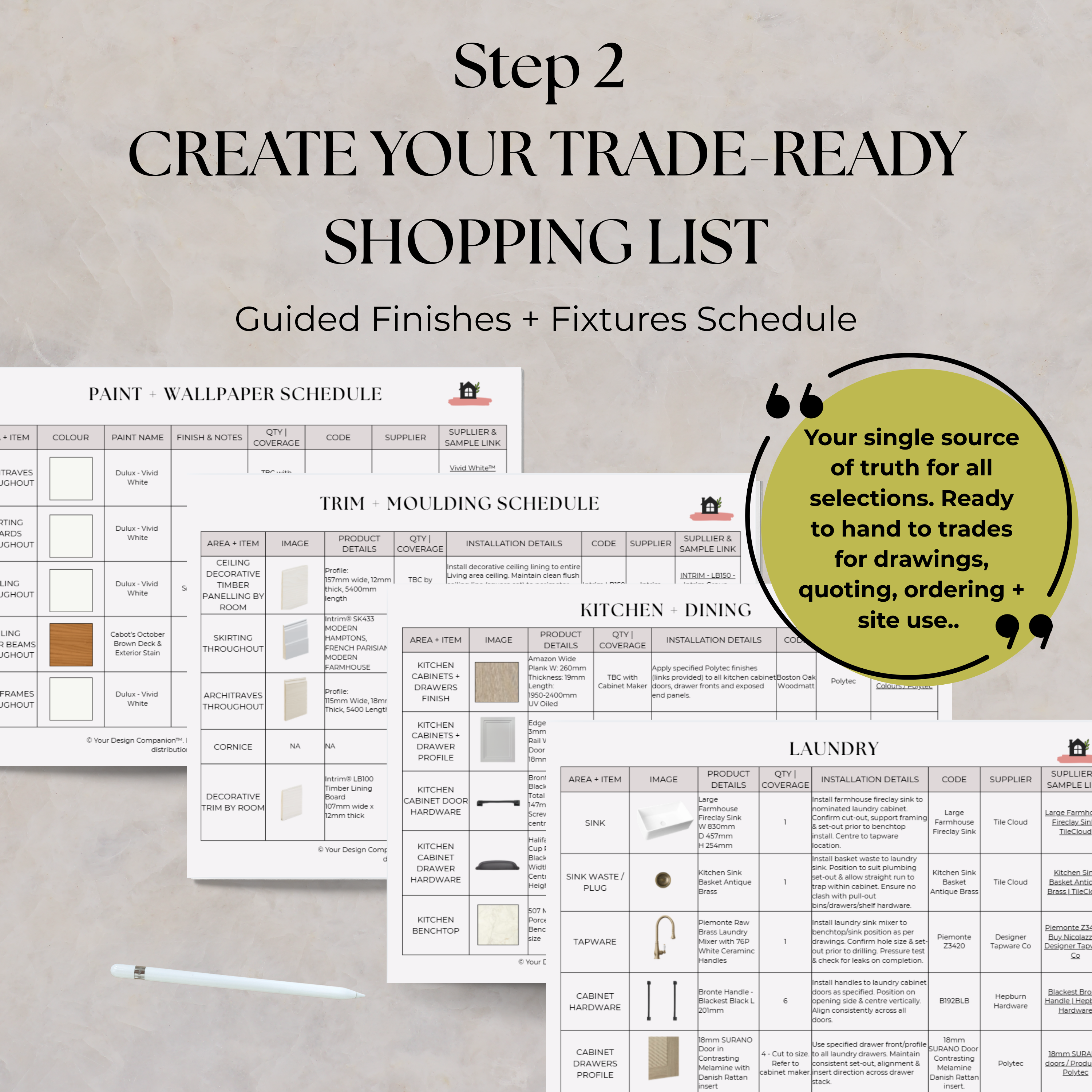 2 Step Select + Document System | Whole Home - Internal