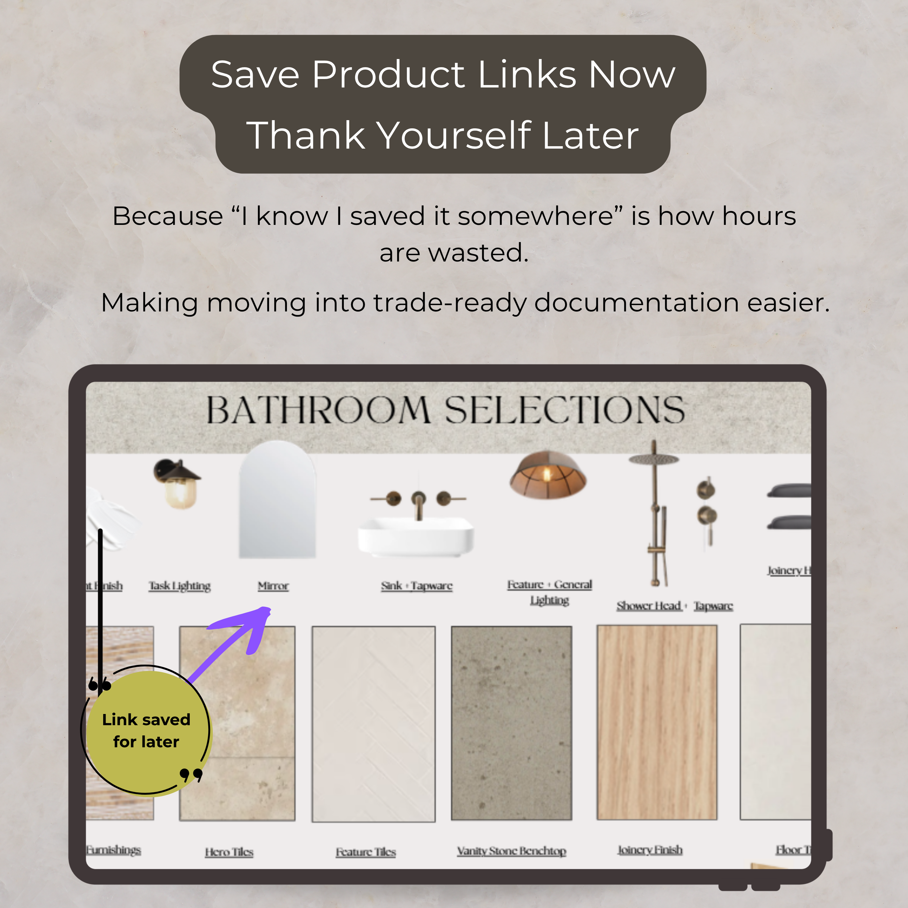 2 Step Select + Document System | Bathroom