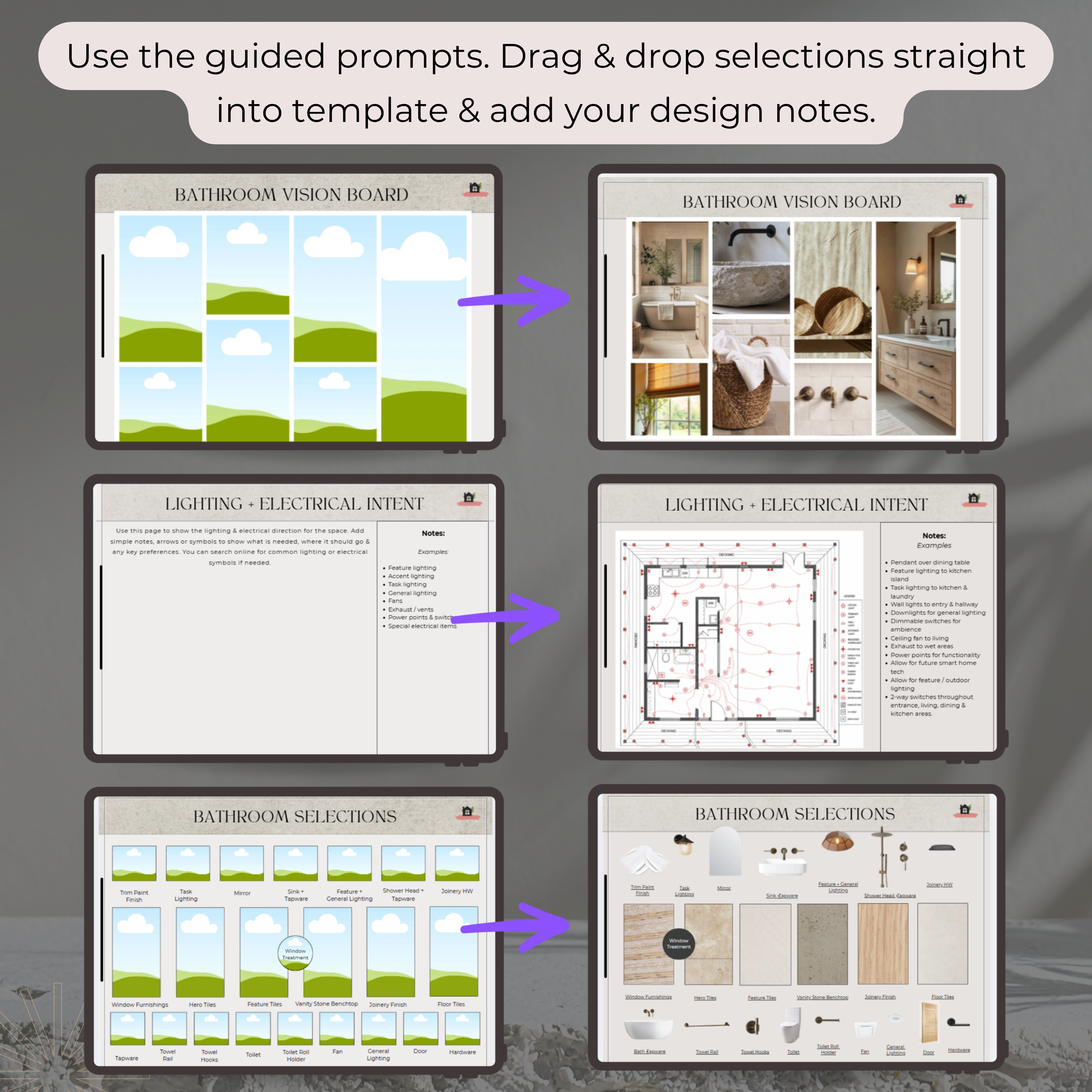 Design Development to Quote & Trade-Ready Pack | Bathroom
