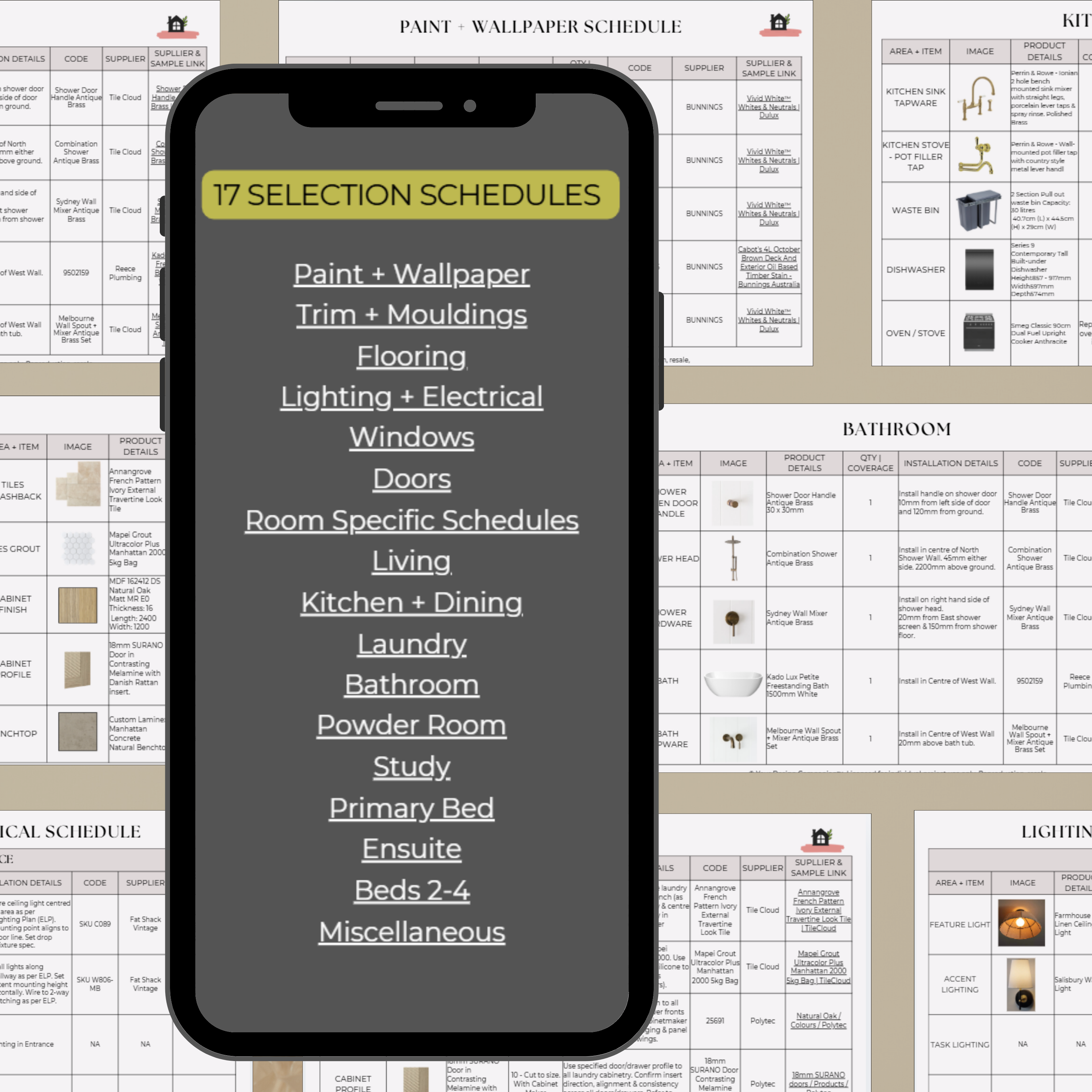 Trade + Quote Ready Finishes & Fixtures Pack | Whole Home - Internal