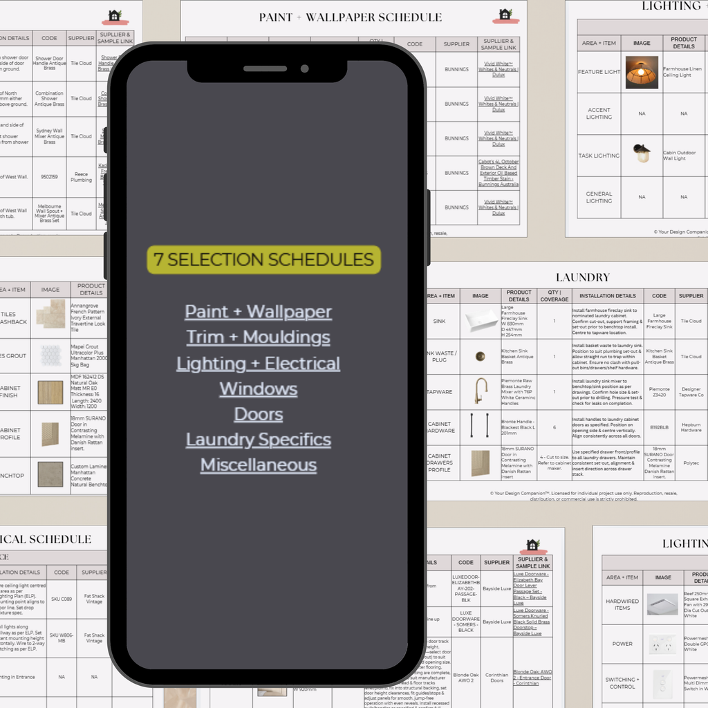 Trade + Quote Ready Finishes & Fixtures Pack | Laundry