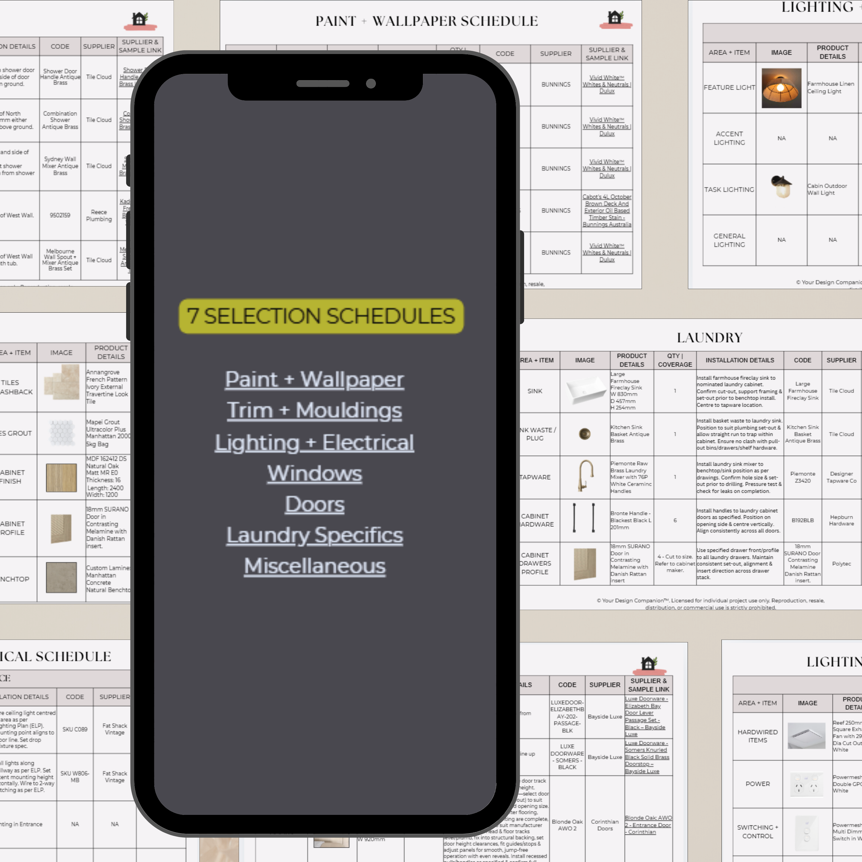 Trade + Quote Ready Finishes & Fixtures Pack | Laundry