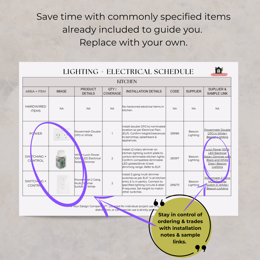 2 Step Select + Document System | Kitchen