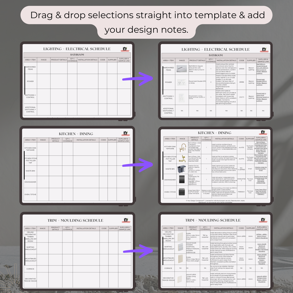 Design Development to Quote & Trade-Ready Pack | Kitchen