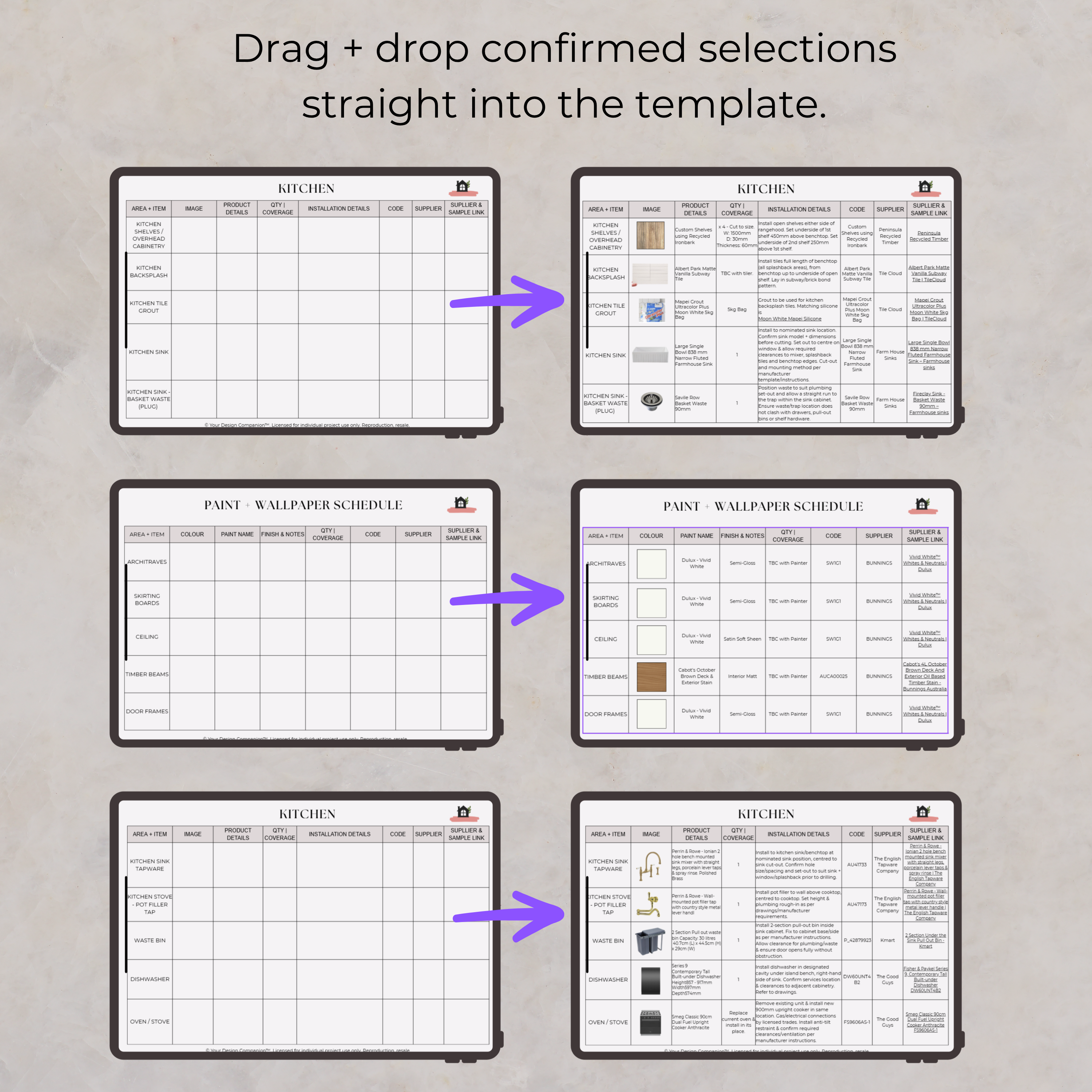 2 Step Select + Document System | Kitchen