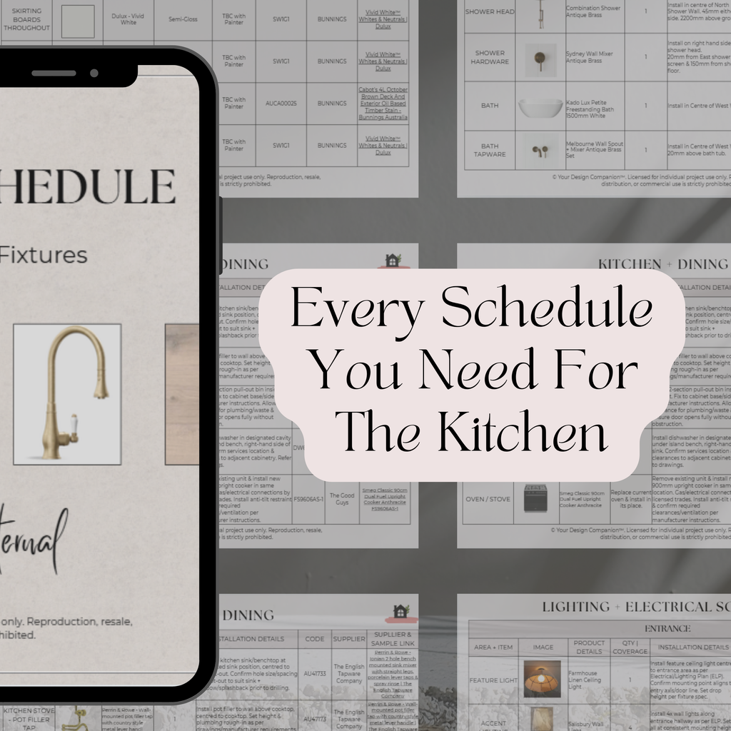 Design Development to Quote & Trade-Ready Pack | Kitchen