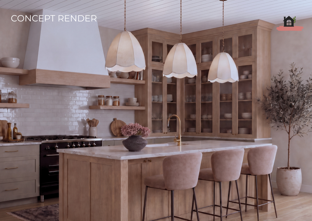 Neutral Modern Farmhouse Kitchen | Ready-Made Design & Style Pack